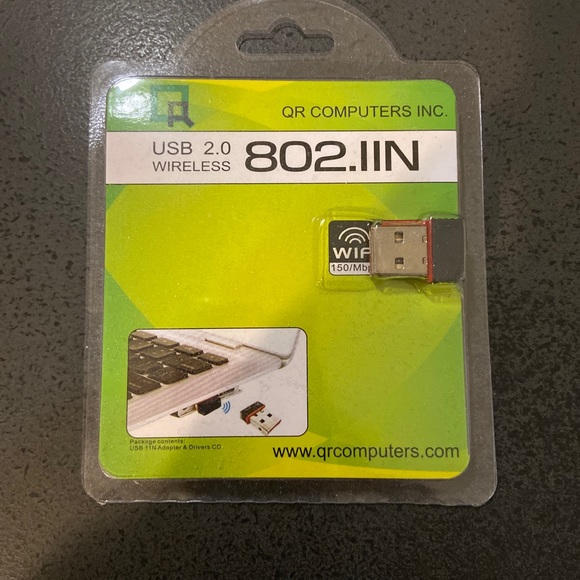 QR Computers INC. - USB 2.0 Wireless - 802.IIN - NEW - Picture 1 of 2